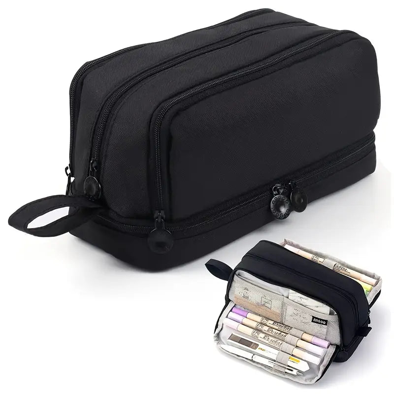 Estuche Multifuncional para Lápices - Negro