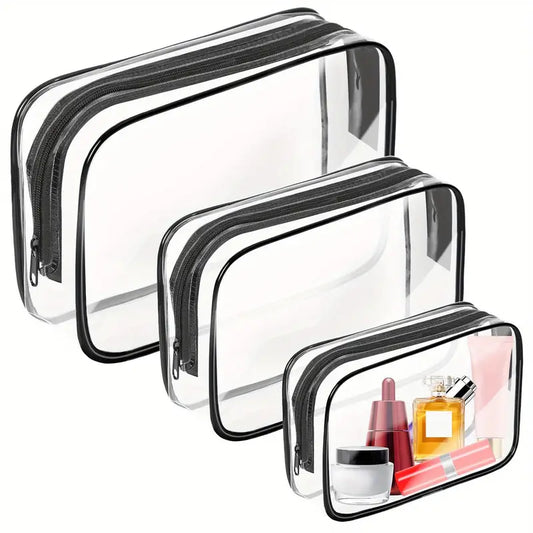Bolso / Estuche Organizador - 3 Piezas - Transparente